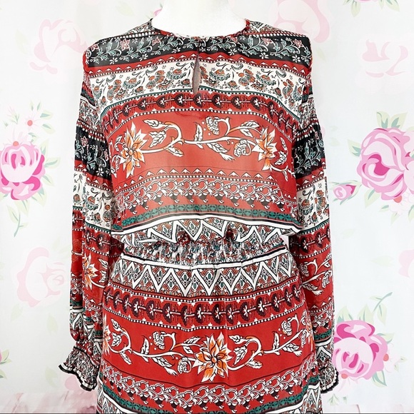 H&M Boho Floral Print Maxi Dress 4 - Picture 2 of 9